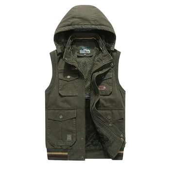8XL 9XL AFS JEEP Brand Winter Men Coat Pocket Warm Sleeveless Jacket Casual Men Vest Coat Fleece Army Green Waistcoat Hoodie
8XL 9XL AFS JEEP Brand Winter Men Coat Pocket Warm Sleeveless Jacket Casual Men Vest Coat Fleece Army Green Waistcoat Hoodie
