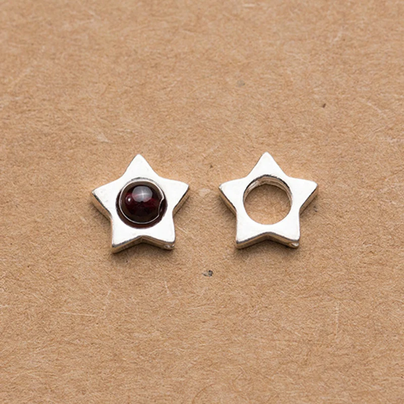 925 Sterling Silver Big Hole Star Shape Spacer Beads Fit 4mm Beads Inside 100% Silver Enclosed Charms DIY Fine Jewelry Materials
925 Sterling Silver Big Hole Star Shape Spacer Beads Fit 4mm Beads Inside 100% Silver Enclosed Charms DIY Fine Jewelry Materials