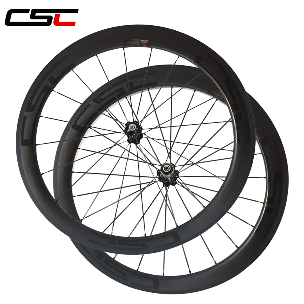 CSC Bike Wheelset No Outer Hole 23mm wide 50mm clincher carbon wheels Tubeless ready with novatec sapim pillar 1420 spokes
CSC Bike Wheelset No Outer Hole 23mm wide 50mm clincher carbon wheels Tubeless ready with novatec sapim pillar 1420 spokes