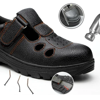 New Men Safety Shoes Steel Toe Cap Steel Insole Wear-Resisting Leather Men Outdoor Work Safe Shoes Hunting Boots Hiking Shoes
New Men Safety Shoes Steel Toe Cap Steel Insole Wear-Resisting Leather Men Outdoor Work Safe Shoes Hunting Boots Hiking Shoes