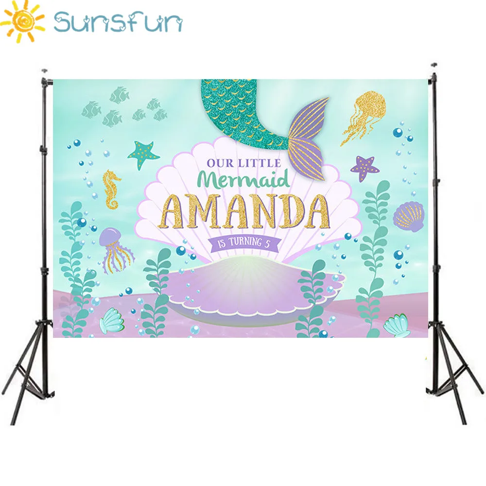 Sunsfun 7x5ft Vinyl Custom Photo Studio Background Photography Backdrop Under Sea Little Mermaid Shell Newbron Photo Background
Sunsfun 7x5ft Vinyl Custom Photo Studio Background Photography Backdrop Under Sea Little Mermaid Shell Newbron Photo Background