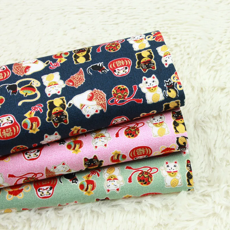 half yard thick cotton fabric soft breeze gilt fortune cat print handmade DIY bag mouth gold package cloth 100% cotton T554
half yard thick cotton fabric soft breeze gilt fortune cat print handmade DIY bag mouth gold package cloth 100% cotton T554