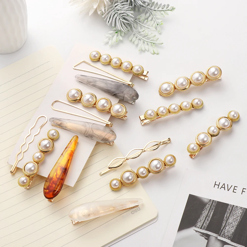 1 Set Korea Pearl Hairpins Irregular Metal Gold Silver Bowknot Acrylic Hair Clips Barrettes for Women Girls Hair Accessories
1 Set Korea Pearl Hairpins Irregular Metal Gold Silver Bowknot Acrylic Hair Clips Barrettes for Women Girls Hair Accessories