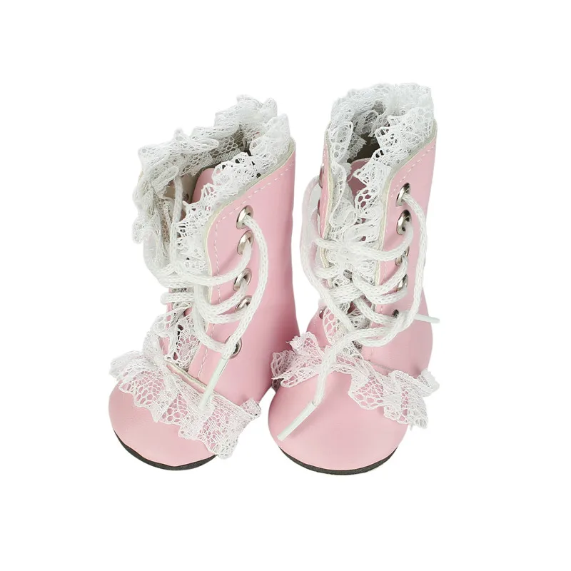 Pink Lace Up PU Martin Boots Shoes for 18inch American Dolls Accessories N331 
Pink Lace Up PU Martin Boots Shoes for 18inch American Dolls Accessories N331