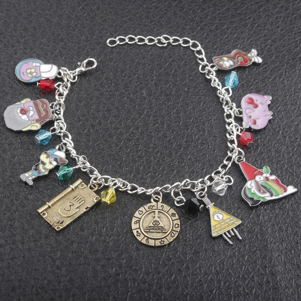 Fashion jewelry Anime Gravity Falls bracelet Cute Cartoon Dipper And Mabel Figure Charm Bracelets delicate accessories
Fashion jewelry Anime Gravity Falls bracelet Cute Cartoon Dipper And Mabel Figure Charm Bracelets delicate accessories