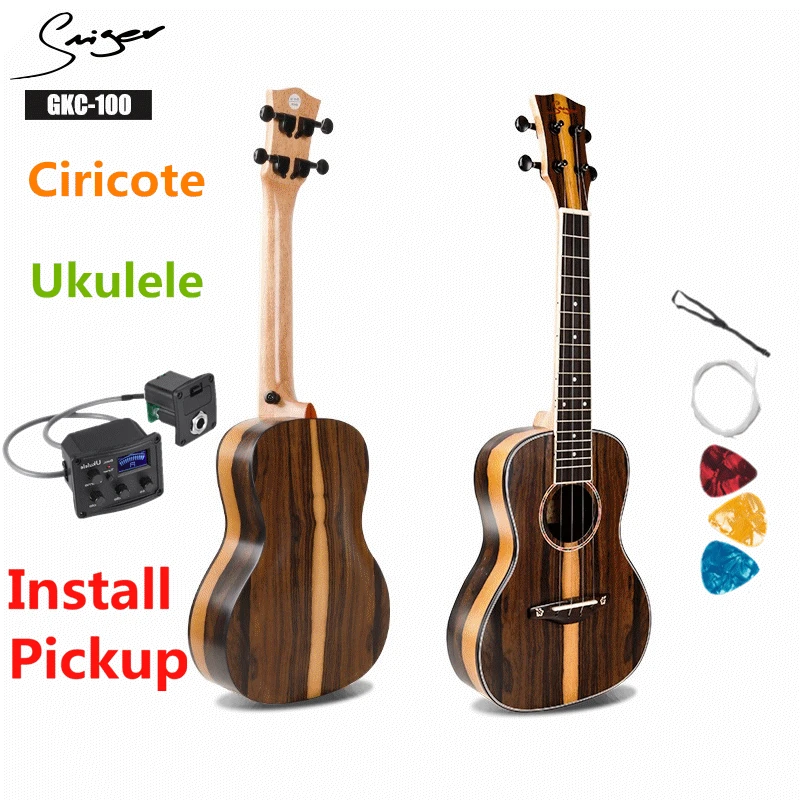 Ukulele 23 Inches Ciricote Mini Electric Concert Acoustic Travel Guitar 4 Strings Ukelele Guitarra Install Pickup Retro Matt
Ukulele 23 Inches Ciricote Mini Electric Concert Acoustic Travel Guitar 4 Strings Ukelele Guitarra Install Pickup Retro Matt