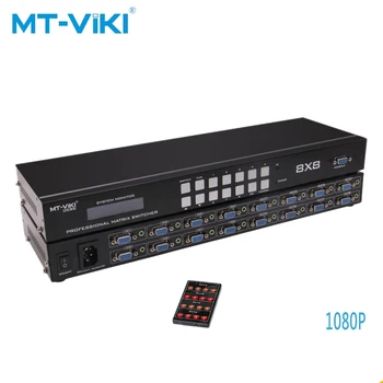 MT-VIKI 8 in 8 out VGA matrix switcher Select the output terminal arbitrarily Infrared remote control MT-VT818
MT-VIKI 8 in 8 out VGA matrix switcher Select the output terminal arbitrarily Infrared remote control MT-VT818