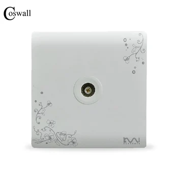 COSWALL Fashion Wall Socket, Ivory White, Brief Art Pattern, Single TV Outlet AC 110~250V
COSWALL Fashion Wall Socket, Ivory White, Brief Art Pattern, Single TV Outlet AC 110~250V