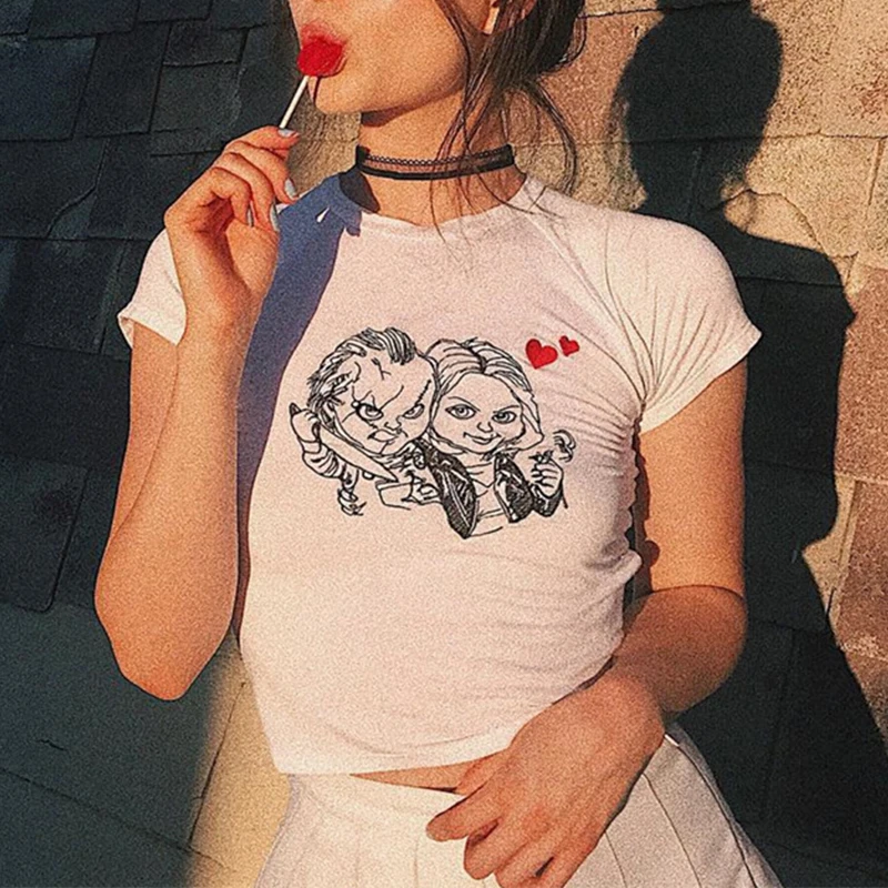 Brand Summer T Shirt Women Fashion Cartoon Printed 2019 T-shirt Femme Crop Top Casual Short Sleeve O-Neck Womens Clothing
Brand Summer T Shirt Women Fashion Cartoon Printed 2019 T-shirt Femme Crop Top Casual Short Sleeve O-Neck Womens Clothing