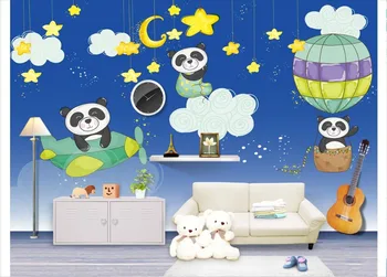Custom photo wallpaper for walls 3d murals wall paper Children's cartoon panda sky background papers home decor papel de parede
Custom photo wallpaper for walls 3d murals wall paper Children's cartoon panda sky background papers home decor papel de parede