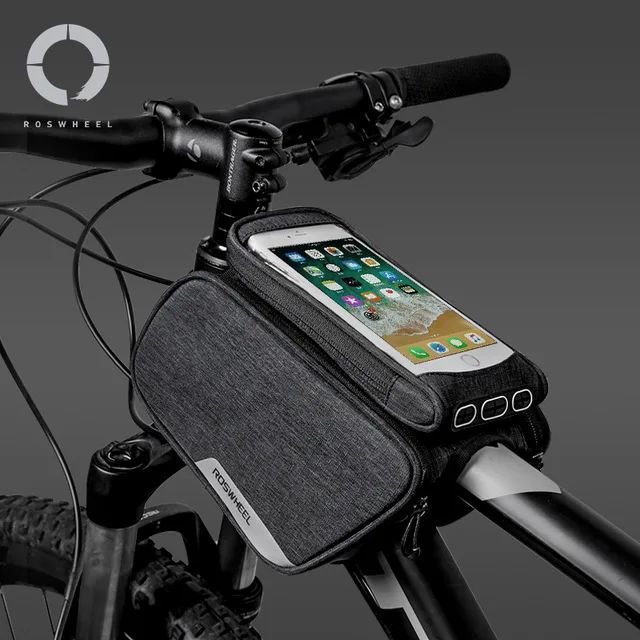 Touchscreen Water Resistant Cycling Bike Bicycle Front Frame Top Tube Double Bag Pannier with 5.7inch Mobile Cell Phone Case
Touchscreen Water Resistant Cycling Bike Bicycle Front Frame Top Tube Double Bag Pannier with 5.7inch Mobile Cell Phone Case