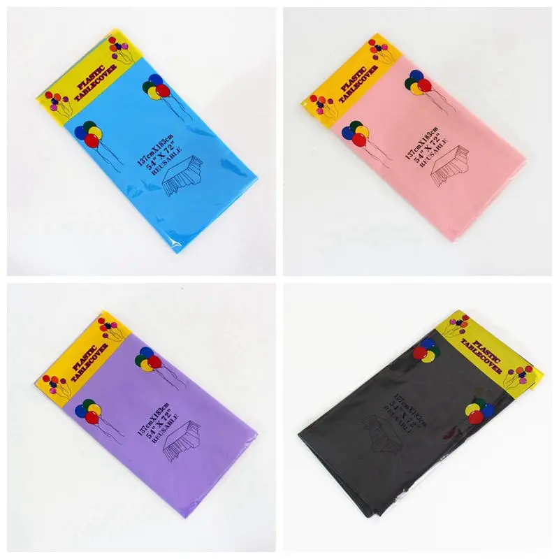 137x183cm Solid Color Disposable Tablecloth Kids Happy Birthday Wedding Party Tablecover Supplies White Black red yellow
137x183cm Solid Color Disposable Tablecloth Kids Happy Birthday Wedding Party Tablecover Supplies White Black red yellow