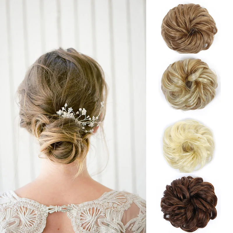 MSTN Beautiful fashion bride rubber band hair ring synthetic hair bun Women Hairwear
MSTN Beautiful fashion bride rubber band hair ring synthetic hair bun Women Hairwear