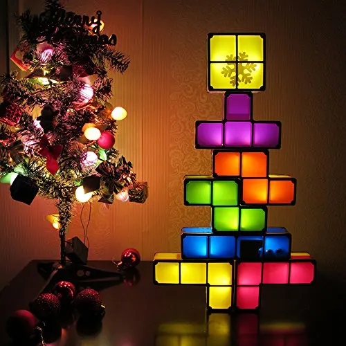 LED Tetris Stackable Night Light 3D Puzzles Novelty Light 7 Colors Magic Blocks Induction Interlocking LED Desk Lamp DIY
LED Tetris Stackable Night Light 3D Puzzles Novelty Light 7 Colors Magic Blocks Induction Interlocking LED Desk Lamp DIY