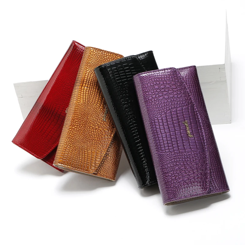 Qianxilu Designer For Women Long Purses 3Fold Leather Fashion Wallets Clutch Lady Party Wallet Female Card Holders High Quality
Qianxilu Designer For Women Long Purses 3Fold Leather Fashion Wallets Clutch Lady Party Wallet Female Card Holders High Quality
