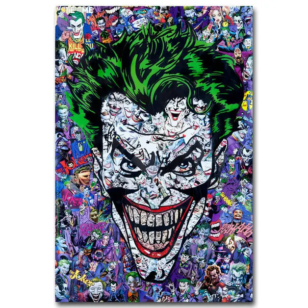 NICOLESHENTING Joker Poster- Batman Arkham City Arkham Origin Game Art Silk 12x18 20x30 24x36 inch Room Decor Wall Pictures
NICOLESHENTING Joker Poster- Batman Arkham City Arkham Origin Game Art Silk 12x18 20x30 24x36 inch Room Decor Wall Pictures