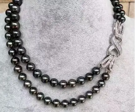 free shipping >>>>noble jewelry double strands 9-10mm Freshwater black green pearl necklace 17.5-18.5inch
free shipping >>>>noble jewelry double strands 9-10mm Freshwater black green pearl necklace 17.5-18.5inch