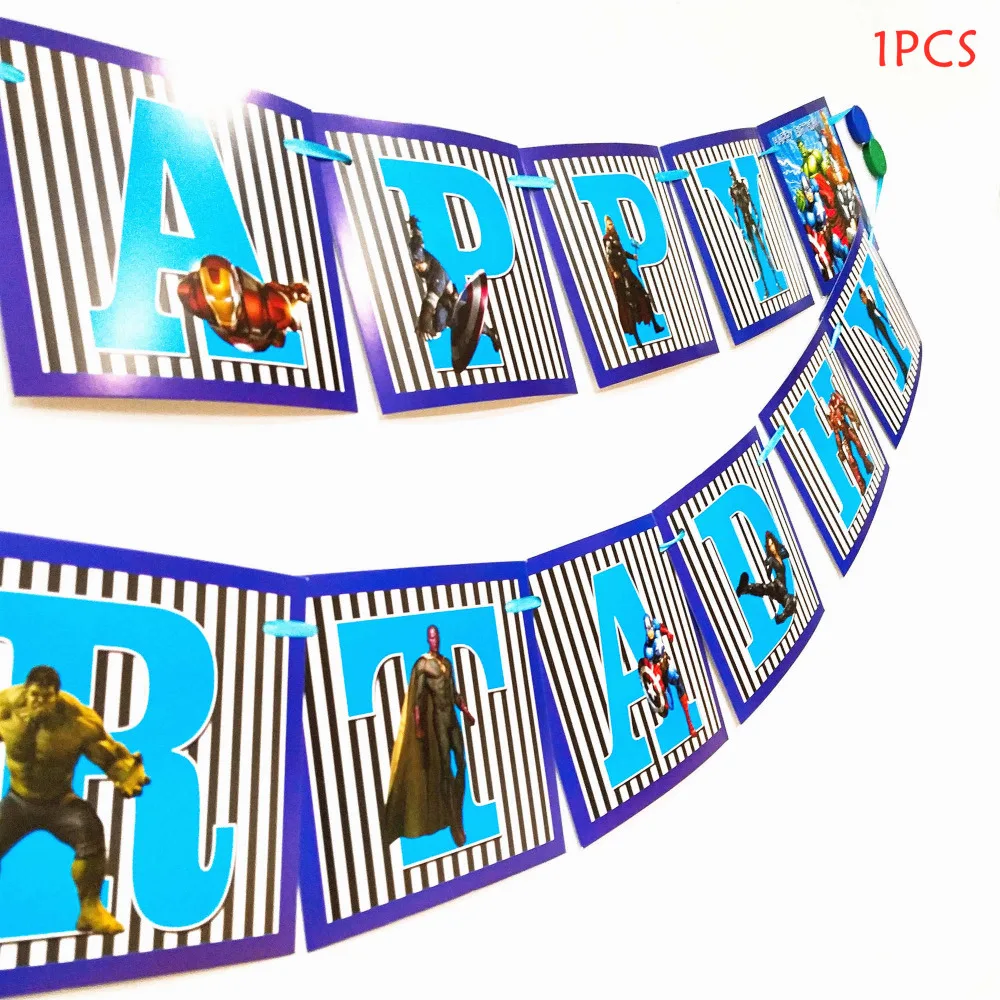 1pc/set Avengers Party Pennant Bunting Birthday Party Flag Banners Kids Cartoon Birthday Party Supplies Decoration flag
1pc/set Avengers Party Pennant Bunting Birthday Party Flag Banners Kids Cartoon Birthday Party Supplies Decoration flag