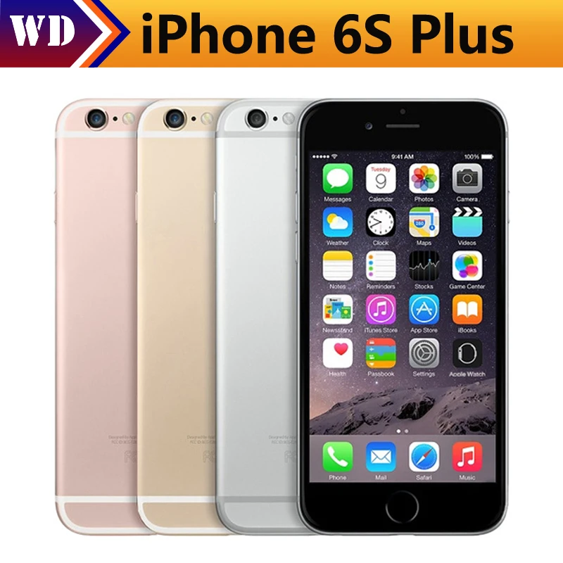 Original Unlocked Apple iPhone 6S Plus 4G LTE Mobile phone 5.5'' 12MP 2G RAM 16/64/128G ROM Dual Core Camera Cell Phones
Original Unlocked Apple iPhone 6S Plus 4G LTE Mobile phone 5.5'' 12MP 2G RAM 16/64/128G ROM Dual Core Camera Cell Phones