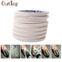 17 m * 0.5 cm Style français manucure Nail Art conseils créatifs ongles autocollants bande décor 100% tout nouveau utilisé pour concevoir propre Nail art X0513(China)