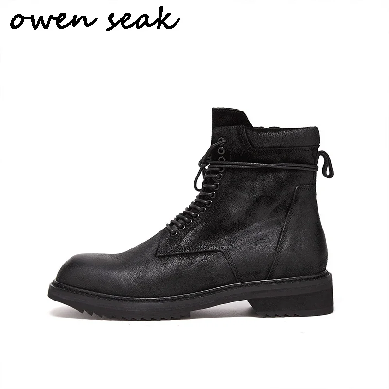 Мужские ботинки для верховой езды Owen Seak повседневная обувь из натуральной кожи