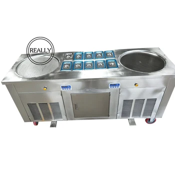 flat fried ice cream maker 110V 220V Best Refrigerant R410a frozen double round pan fry ice cream roll machine
flat fried ice cream maker 110V 220V Best Refrigerant R410a frozen double round pan fry ice cream roll machine