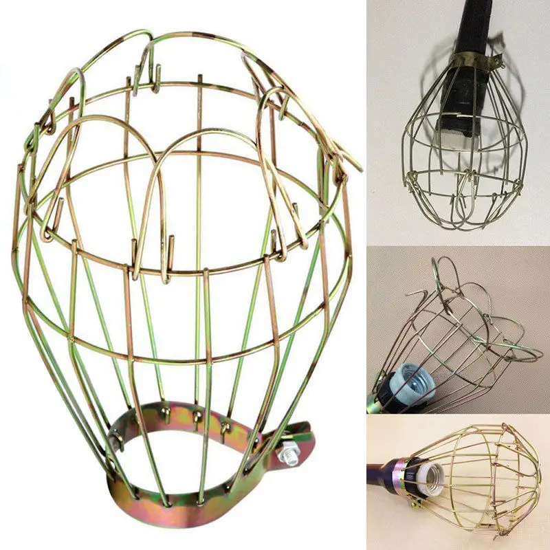 Lamp Covers Vintage Steel E27 Bulb Guard Clamp On Metal Lamp Cage Retro Trouble Light Industrial Pendant Lights Shades Lantern
Lamp Covers Vintage Steel E27 Bulb Guard Clamp On Metal Lamp Cage Retro Trouble Light Industrial Pendant Lights Shades Lantern