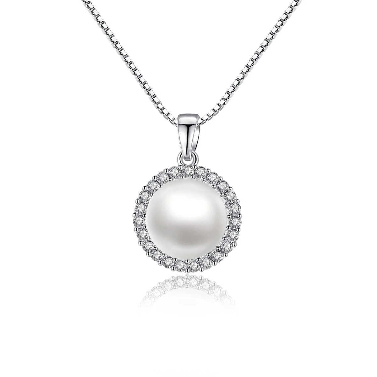 Simulated Big Pearl Pendant White Gold Color Plated Link Chain Necklace for Women Fashion Cubic Zirconia Wedding Jewelry
Simulated Big Pearl Pendant White Gold Color Plated Link Chain Necklace for Women Fashion Cubic Zirconia Wedding Jewelry