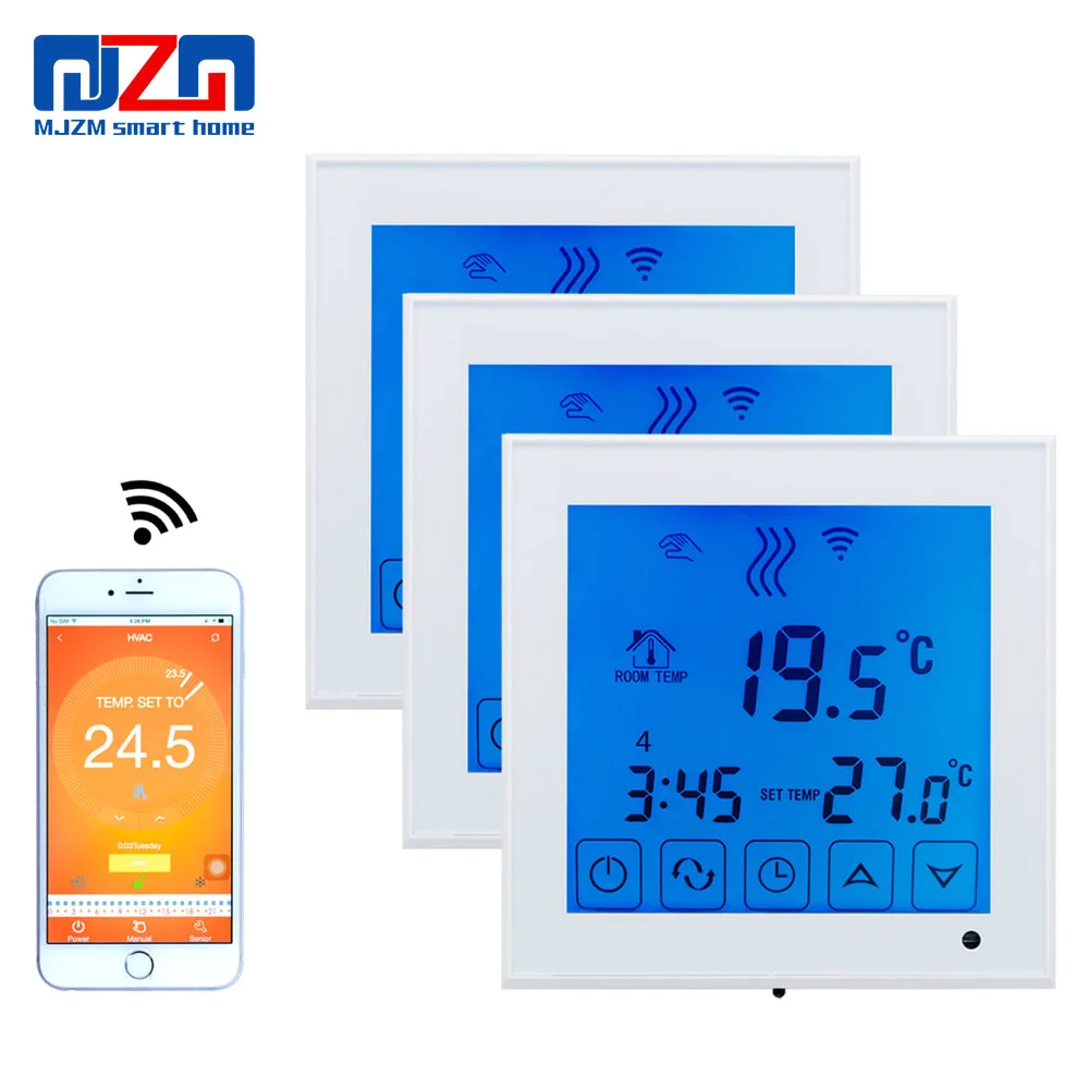 MJZM 3pcs 16A03-1-WiFi Thermostat Large LCD Touch Screen Room Underfloor Thermostat Smart Temperature Controller Thermoregulator
MJZM 3pcs 16A03-1-WiFi Thermostat Large LCD Touch Screen Room Underfloor Thermostat Smart Temperature Controller Thermoregulator