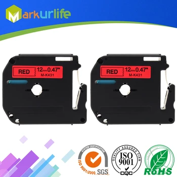 2 PCS/Lot M-K431 MK431 Black on Red Cassette Label Compatible for Brother P touch printer PT100 PT65 PT85 12mm (1/2") x 8m
2 PCS/Lot M-K431 MK431 Black on Red Cassette Label Compatible for Brother P touch printer PT100 PT65 PT85 12mm (1/2") x 8m