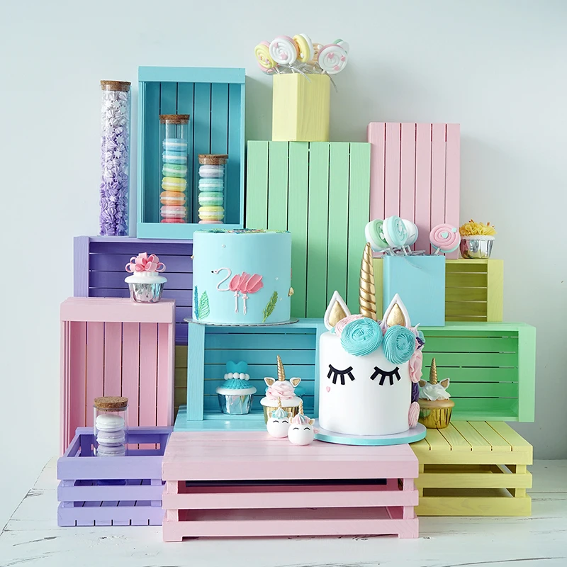 SWEETGO Wood storage rack wedding cake table supplier macaroon color display tools home decoration wood frame Scenery props
SWEETGO Wood storage rack wedding cake table supplier macaroon color display tools home decoration wood frame Scenery props