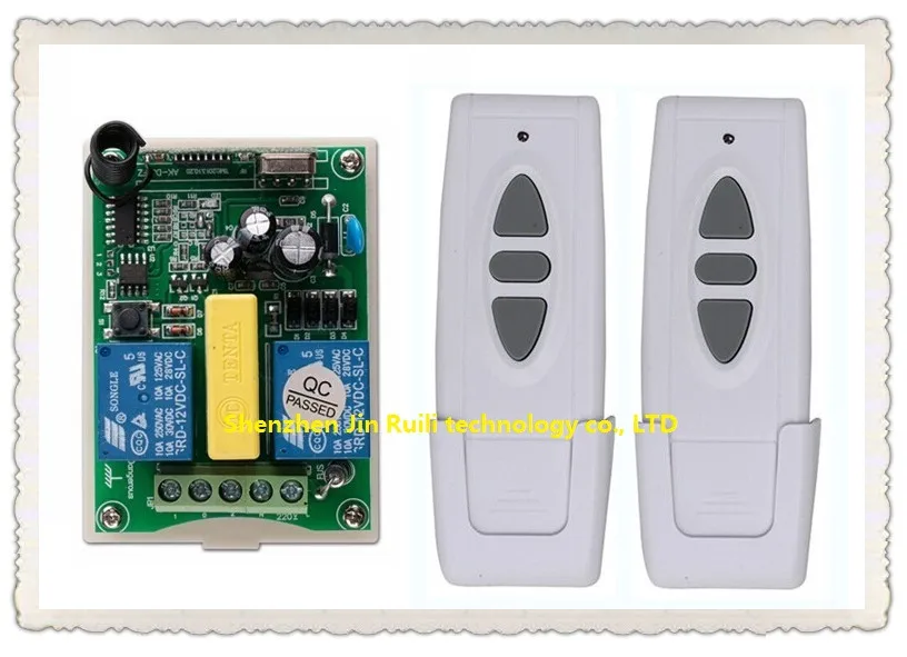 Simple practical AC 220V Wireless Remote Control Switch 1pcs receiver + 2pcs transmitter Tubular motor forward and reverse
Simple practical AC 220V Wireless Remote Control Switch 1pcs receiver + 2pcs transmitter Tubular motor forward and reverse