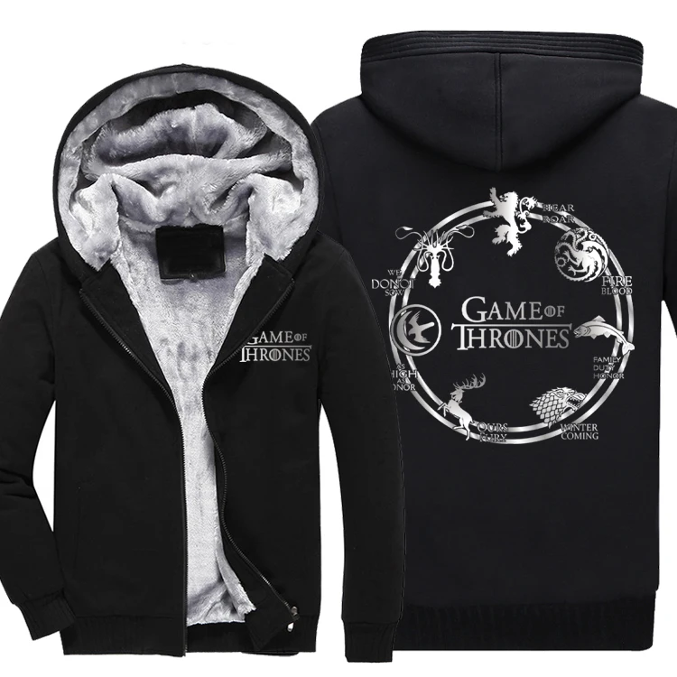 Game of Thrones Men Winter Thicken Hoodie Deer Wolf Dragon Lion Print Animal Casual Fleece Cool Thermal Sweatshirt Coat
Game of Thrones Men Winter Thicken Hoodie Deer Wolf Dragon Lion Print Animal Casual Fleece Cool Thermal Sweatshirt Coat