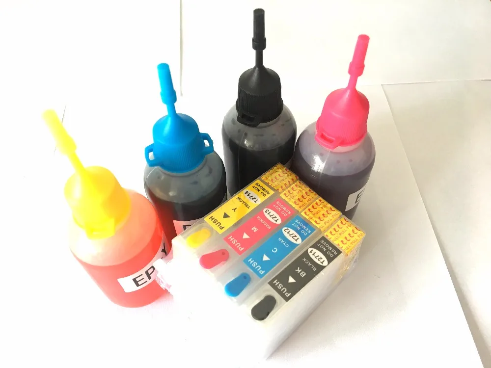 T2711 Ink Refill Kit For Epson WorkForce WF-7110DTW WF-7610DWF WF-7620DTWF WF-3620DWF WF-3640DTWF Printer 27XL Ink Kit
T2711 Ink Refill Kit For Epson WorkForce WF-7110DTW WF-7610DWF WF-7620DTWF WF-3620DWF WF-3640DTWF Printer 27XL Ink Kit