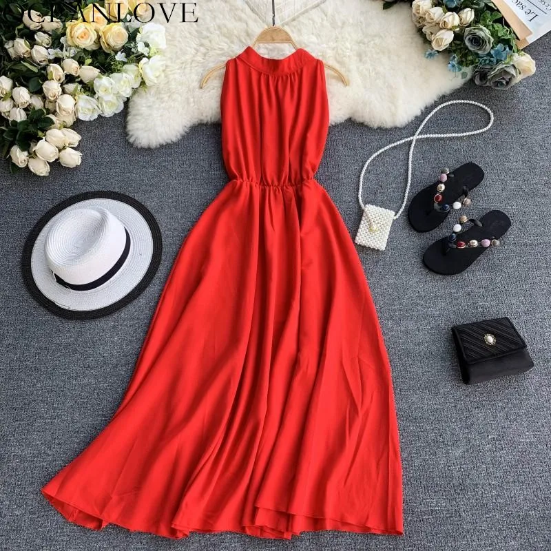 OCEANLOVE Halter Off Shoulder Women Dress Sleeveless Solid 2019 Summer Long Dresses Vintage A-line High Waist Vestidos 12061
OCEANLOVE Halter Off Shoulder Women Dress Sleeveless Solid 2019 Summer Long Dresses Vintage A-line High Waist Vestidos 12061