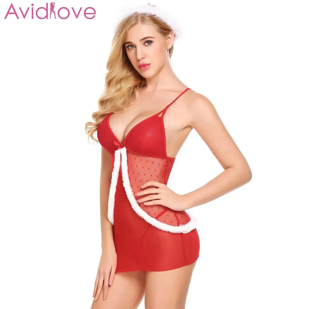 Avidlove Women Christmas Costumes Sexy Lingerie Sexy Underwear Babydoll Patchwork Spaghetti Chemise Strap Lace
Avidlove Women Christmas Costumes Sexy Lingerie Sexy Underwear Babydoll Patchwork Spaghetti Chemise Strap Lace