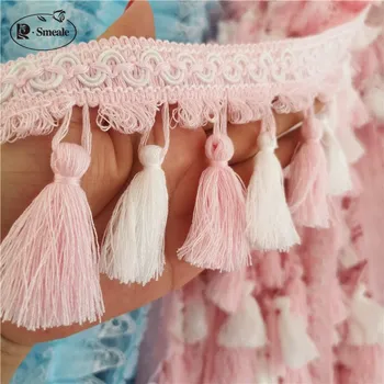 5yards High quality 8cm wide pink white tassel lace hanging ear home curtain pillow princess room fringe lace accessories RS1942
5yards High quality 8cm wide pink white tassel lace hanging ear home curtain pillow princess room fringe lace accessories RS1942