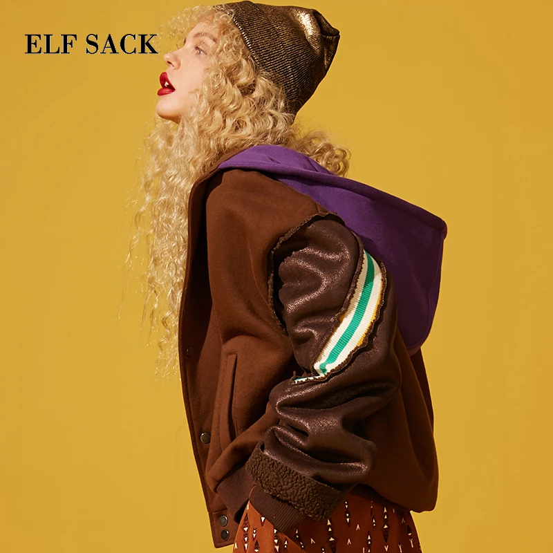 ELF SACK Ins Style Woman Woolen Coat Striped Long Sleeve Single Breasted Femme Casual Jackets Wide-waisted Cotton Jackets Coats
ELF SACK Ins Style Woman Woolen Coat Striped Long Sleeve Single Breasted Femme Casual Jackets Wide-waisted Cotton Jackets Coats