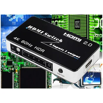 PUZHIJIE 4K 60Hz HDMI Switch 5x1 5 Port HDMI Switcher Support Auto Switch with IR Wireless Remote HDCP2.2 HDMI 2.0 switch 
PUZHIJIE 4K 60Hz HDMI Switch 5x1 5 Port HDMI Switcher Support Auto Switch with IR Wireless Remote HDCP2.2 HDMI 2.0 switch