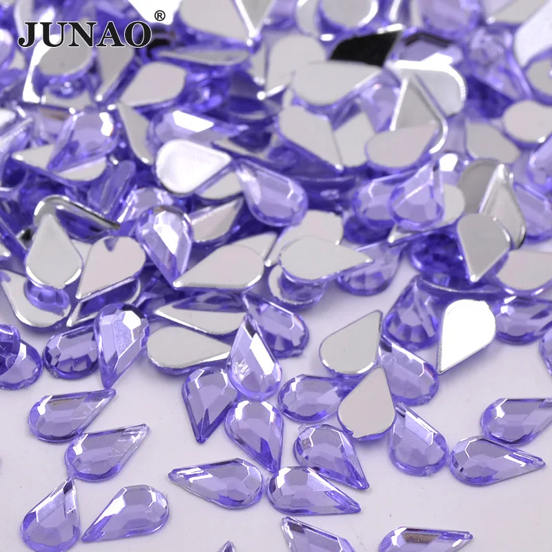 JUNAO 5*8mm Light Purple Crystal Glue On Rhinestones Flatback Gems Acrylic Crystal Stones Non Sewing Drop Strass for DIY Crafts
JUNAO 5*8mm Light Purple Crystal Glue On Rhinestones Flatback Gems Acrylic Crystal Stones Non Sewing Drop Strass for DIY Crafts
