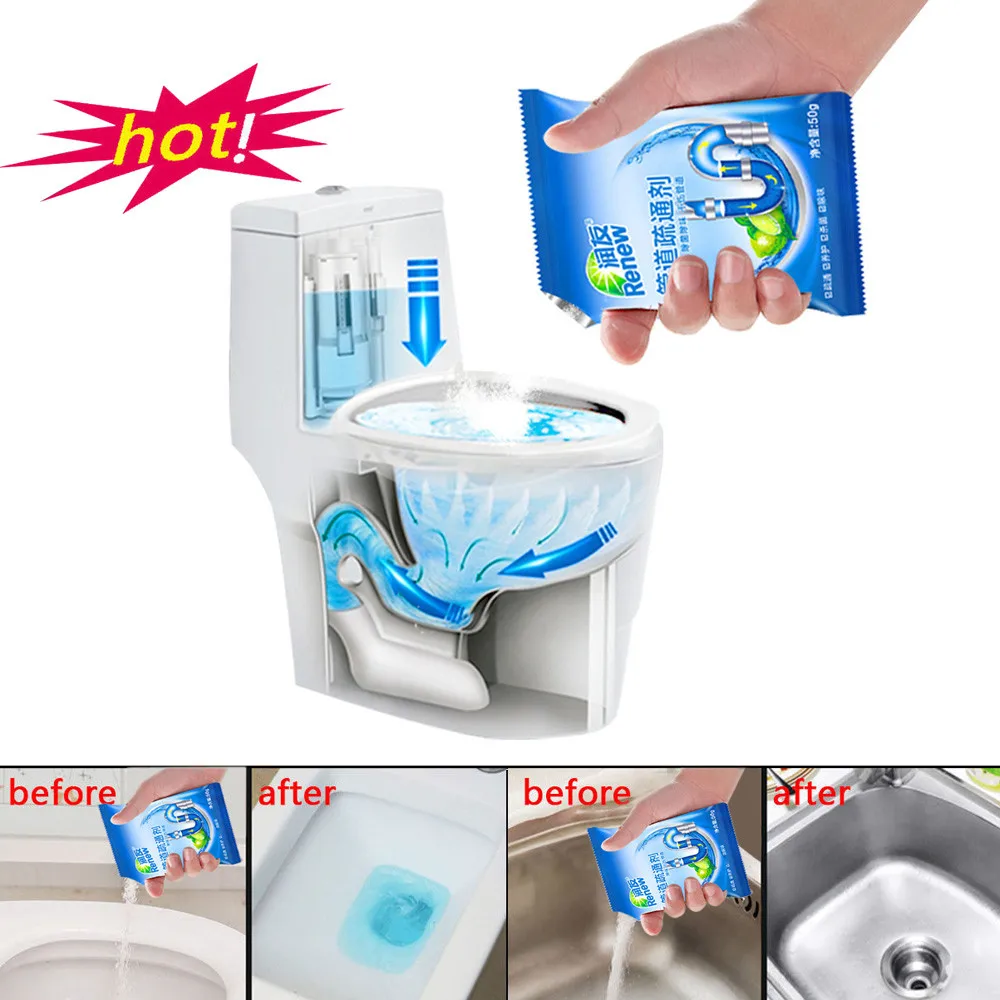 New Powerful Pipe Dredging Agent Powerful Sink Drain Cleaner For Kitchen Sewer Toilet Brush Closestool Clogging Cleaning Tools
New Powerful Pipe Dredging Agent Powerful Sink Drain Cleaner For Kitchen Sewer Toilet Brush Closestool Clogging Cleaning Tools