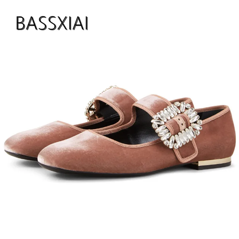 2019 Rhinestone Buckle Flat Shoes Woman Round Toe Luxury Velvet Mary Jane Shoes Lady Fashion Ballet Shoes
2019 Rhinestone Buckle Flat Shoes Woman Round Toe Luxury Velvet Mary Jane Shoes Lady Fashion Ballet Shoes