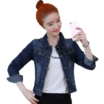 Women Denim Coat 2019 Spring Autumn New slim Large size S-3XL short Jacket Long sleeve Single-breasted Women Denim Jacket JIA211
Women Denim Coat 2019 Spring Autumn New slim Large size S-3XL short Jacket Long sleeve Single-breasted Women Denim Jacket JIA211