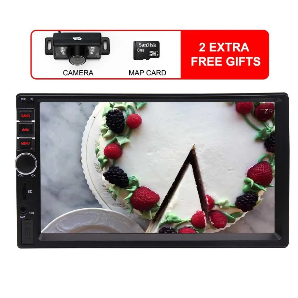 GPS free offline navigation Car Radio supports Bluetooth/AM/USB/TF/MP3/MP5 Video 7 Colorful Buttons Reverse Camera Input + Wire
GPS free offline navigation Car Radio supports Bluetooth/AM/USB/TF/MP3/MP5 Video 7 Colorful Buttons Reverse Camera Input + Wire