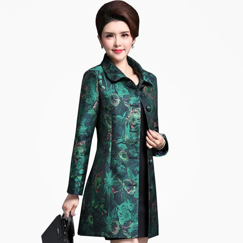 High quality Autumn Vintage Dobby print Luxury Windbreaker Middle-aged Women's Double-breasted Long Trench Coat Female NW947
High quality Autumn Vintage Dobby print Luxury Windbreaker Middle-aged Women's Double-breasted Long Trench Coat Female NW947