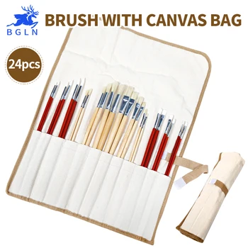 Super Value 24pcs Mix Size Oil Acrylic Brush Se With Canvas Bag Long Wooden Handle Multifunction Brush Art Supplies
Super Value 24pcs Mix Size Oil Acrylic Brush Se With Canvas Bag Long Wooden Handle Multifunction Brush Art Supplies