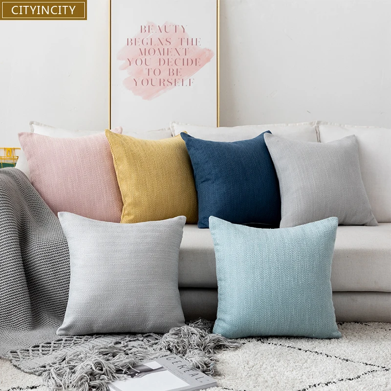 CITYINCITY Solid striped Cushion Cover polyester cotton Pillow Case Pillow cover Home Decor For sofa bed car seat 45x45 50x50
CITYINCITY Solid striped Cushion Cover polyester cotton Pillow Case Pillow cover Home Decor For sofa bed car seat 45x45 50x50