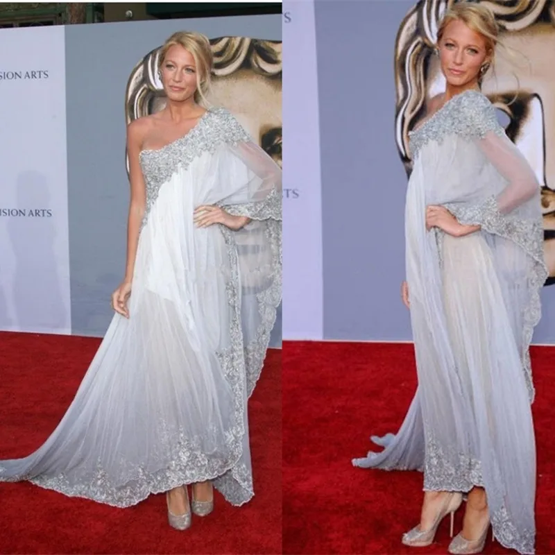 2016 Chiffon Beaded Sequins Applique Celebrity Dresses One Shoulder long Formal Evening Dresses Blake Lively red carpet dress
2016 Chiffon Beaded Sequins Applique Celebrity Dresses One Shoulder long Formal Evening Dresses Blake Lively red carpet dress