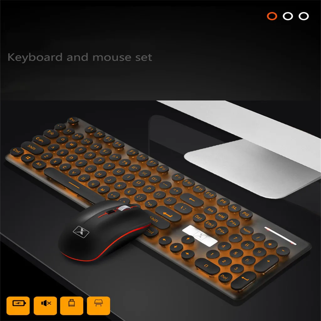 Gaming PC Keyboard And Mouse Wireless Charging Set Rainbow LED Optical Gaming Mouse Sets+Mouse Pad Human For PC Windows Mac
Gaming PC Keyboard And Mouse Wireless Charging Set Rainbow LED Optical Gaming Mouse Sets+Mouse Pad Human For PC Windows Mac