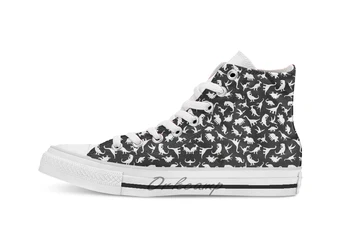 Fun Dinosaur Pattern (White on Black) Design breathable Casual High Top lace-up Canvas shoes sneakers For Drop shipping
Fun Dinosaur Pattern (White on Black) Design breathable Casual High Top lace-up Canvas shoes sneakers For Drop shipping